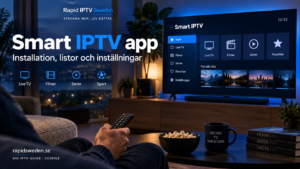 Smart IPTV app: installation, listor och inställningar