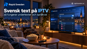 Svensk text på IPTV: så fungerar undertexter och språkval